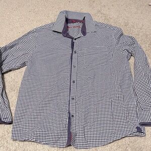 Report Collection Originals Gingham Button Up Shirt Large